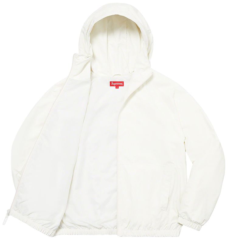 Supreme Lightweight Nylon Hooded Jacket Stone