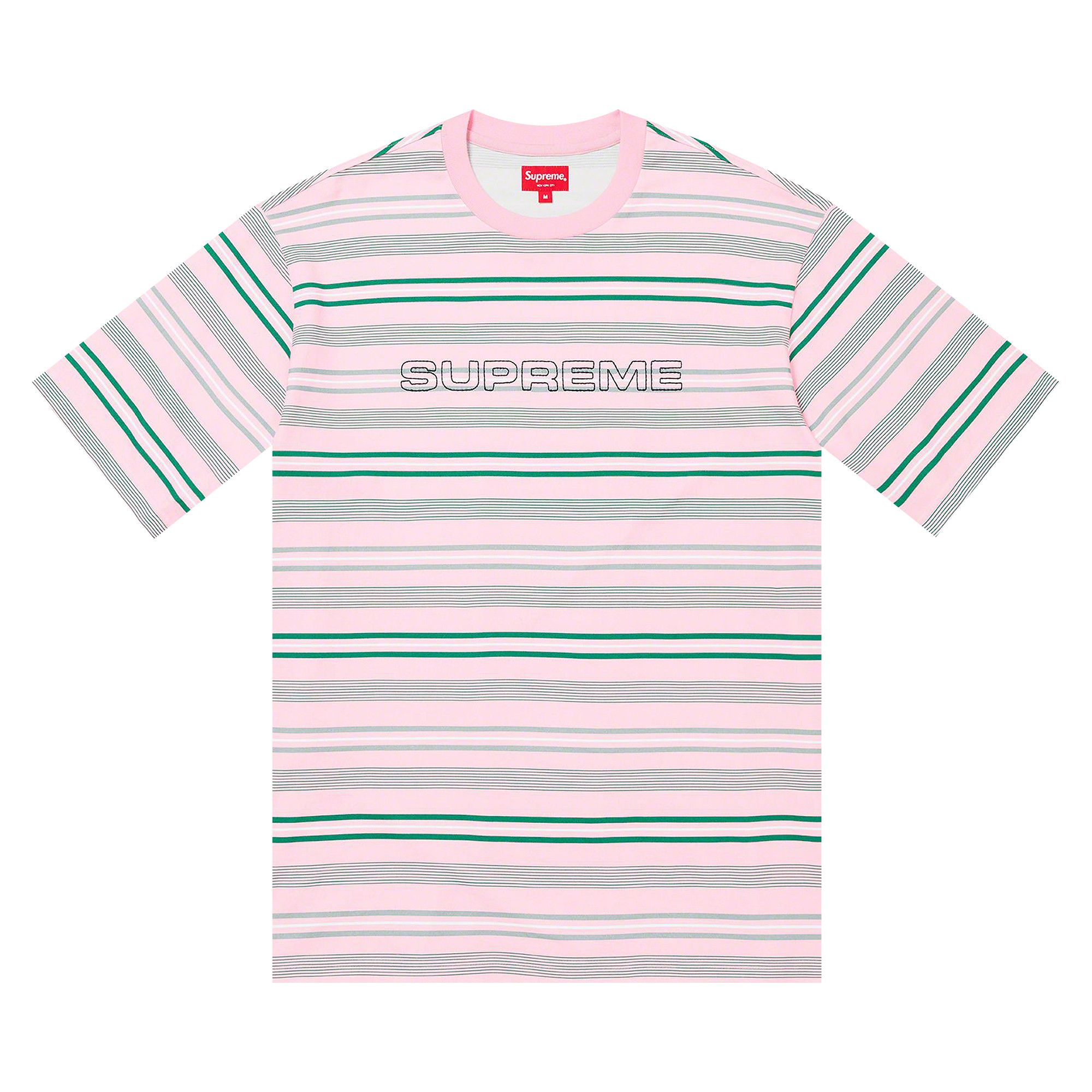 Supreme Dash Stripe S/S Top Pink シュプリーム Buy Supreme Dash Stripe Short-Sleeve Top 'Pink' - SS23KN77 PINK | GOAT