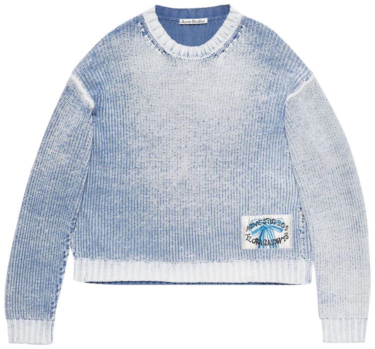 Acne Studios Crewneck Jumper Old BlueWhite