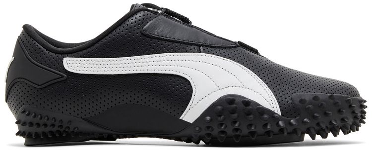 Puma Mostro Perforated Leather Pack   Black White