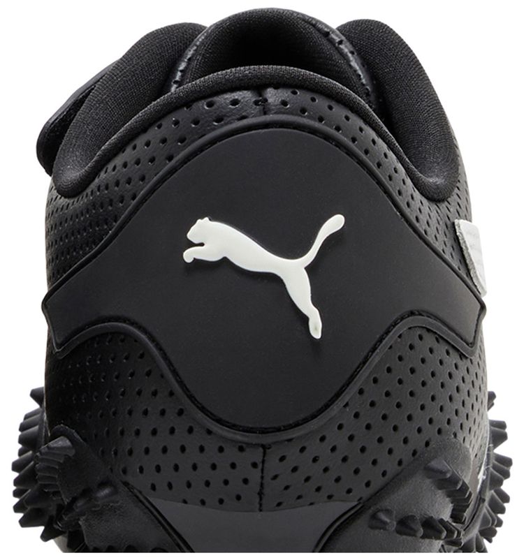 Puma Mostro Perforated Leather Pack   Black White