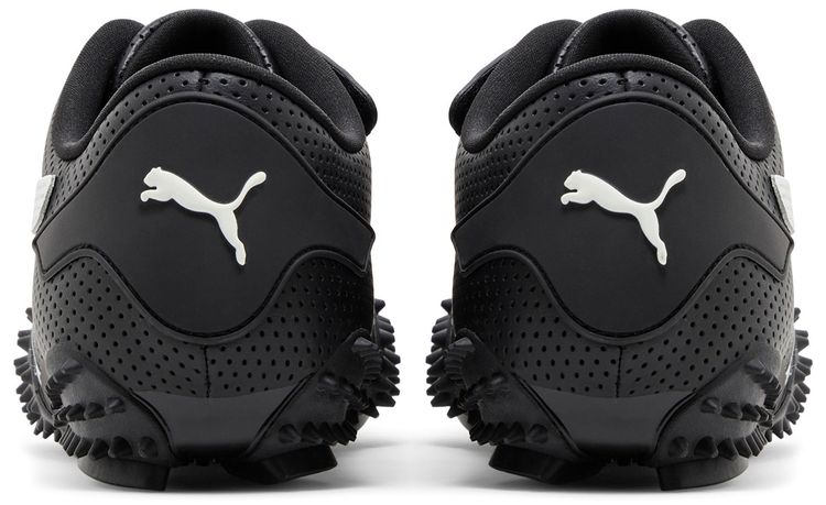 Puma Mostro Perforated Leather Pack   Black White