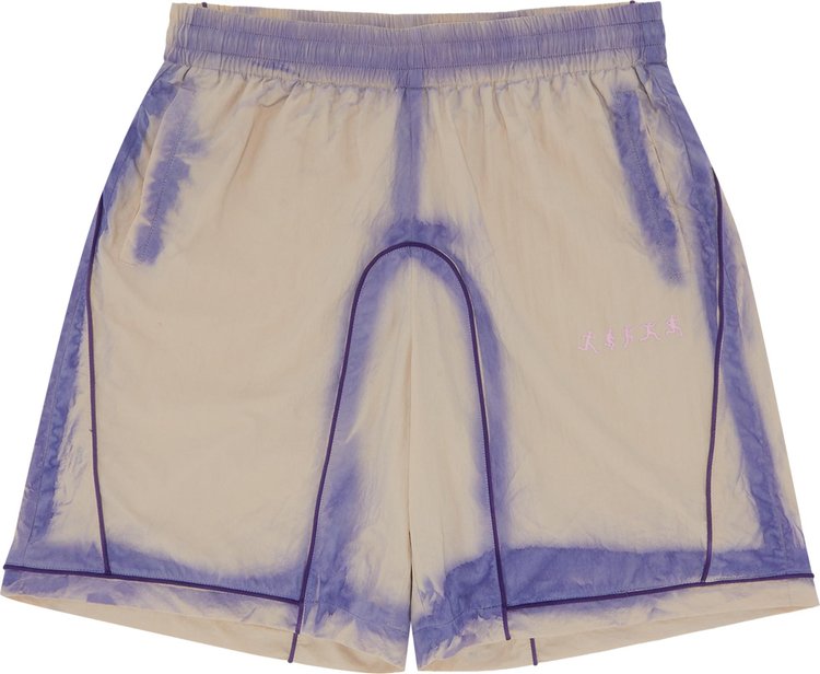 KidSuper Gradient Nylon Tech Shorts PurpleWhite