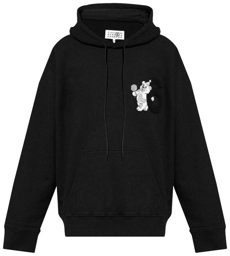 MM6 Maison Margiela Unbrushed Jersey Sweatshirt Black