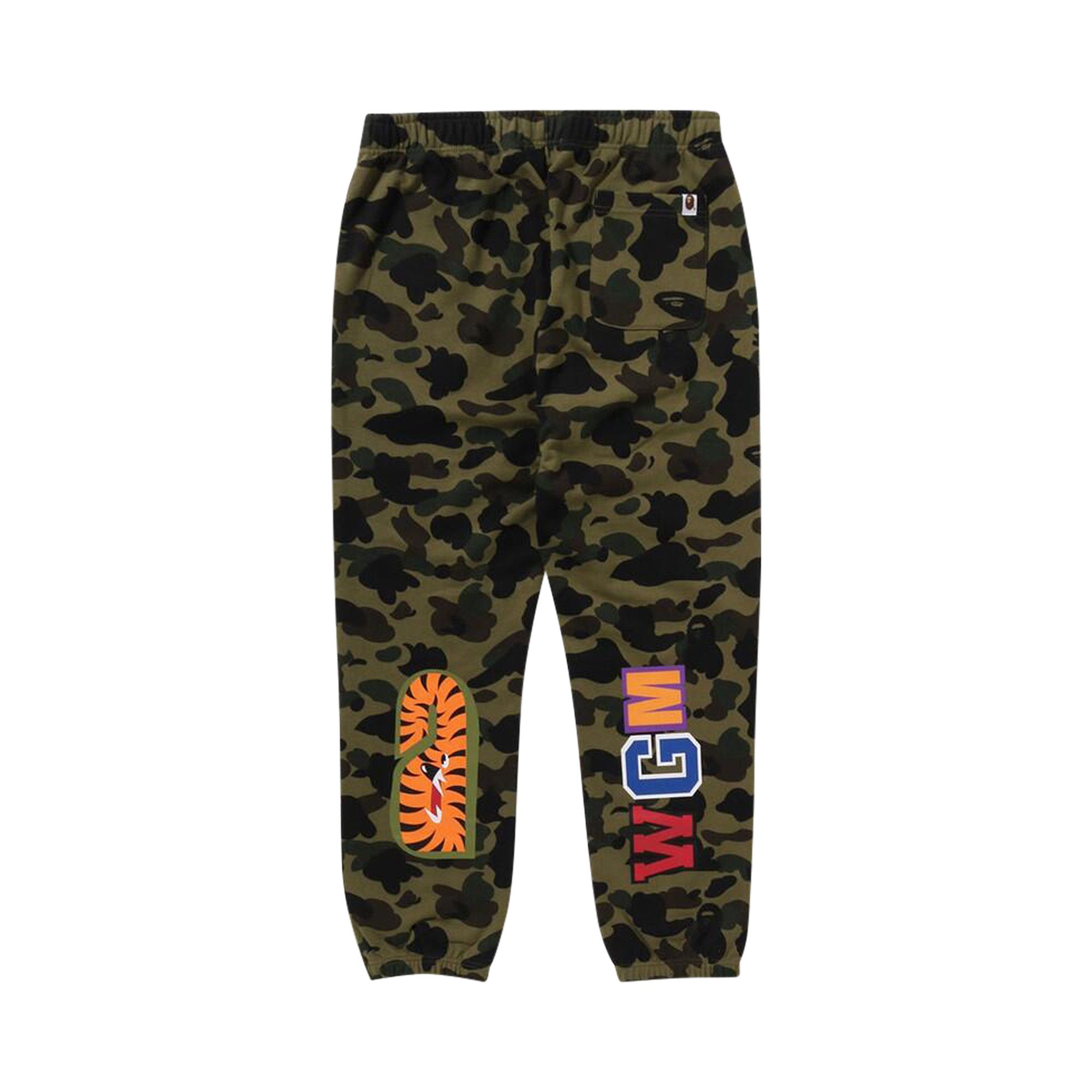 Size l BAPE 1st Camo Shark Sweatpants Green
