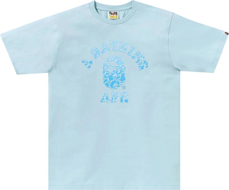 BAPE ABC Sea Surface Camo College Tee Sax