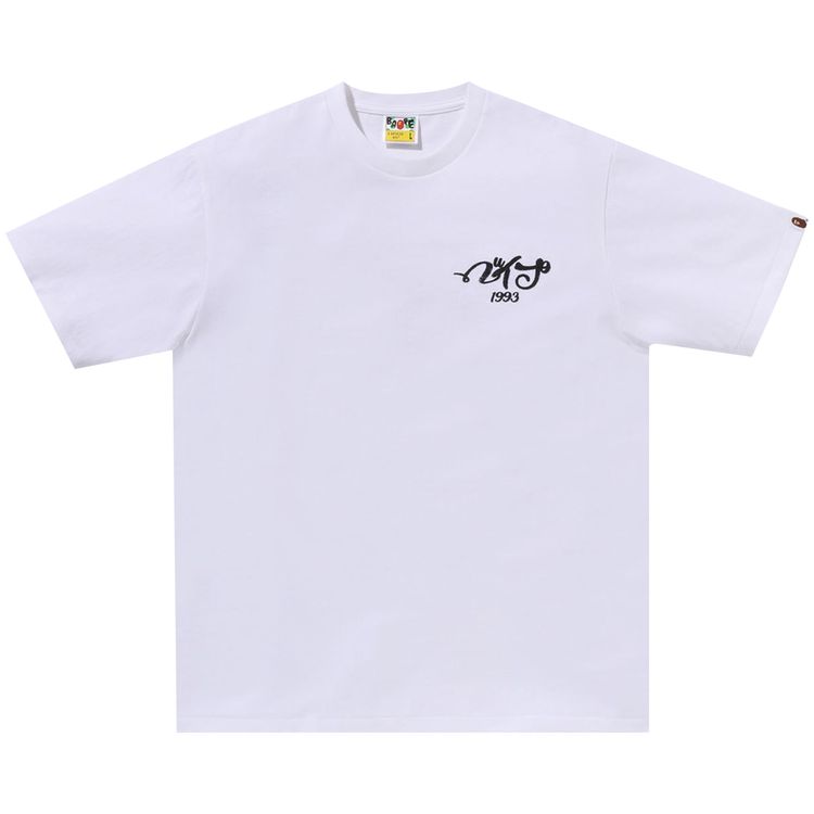 BAPE Embroidery Style Souvenir Logo Tee White