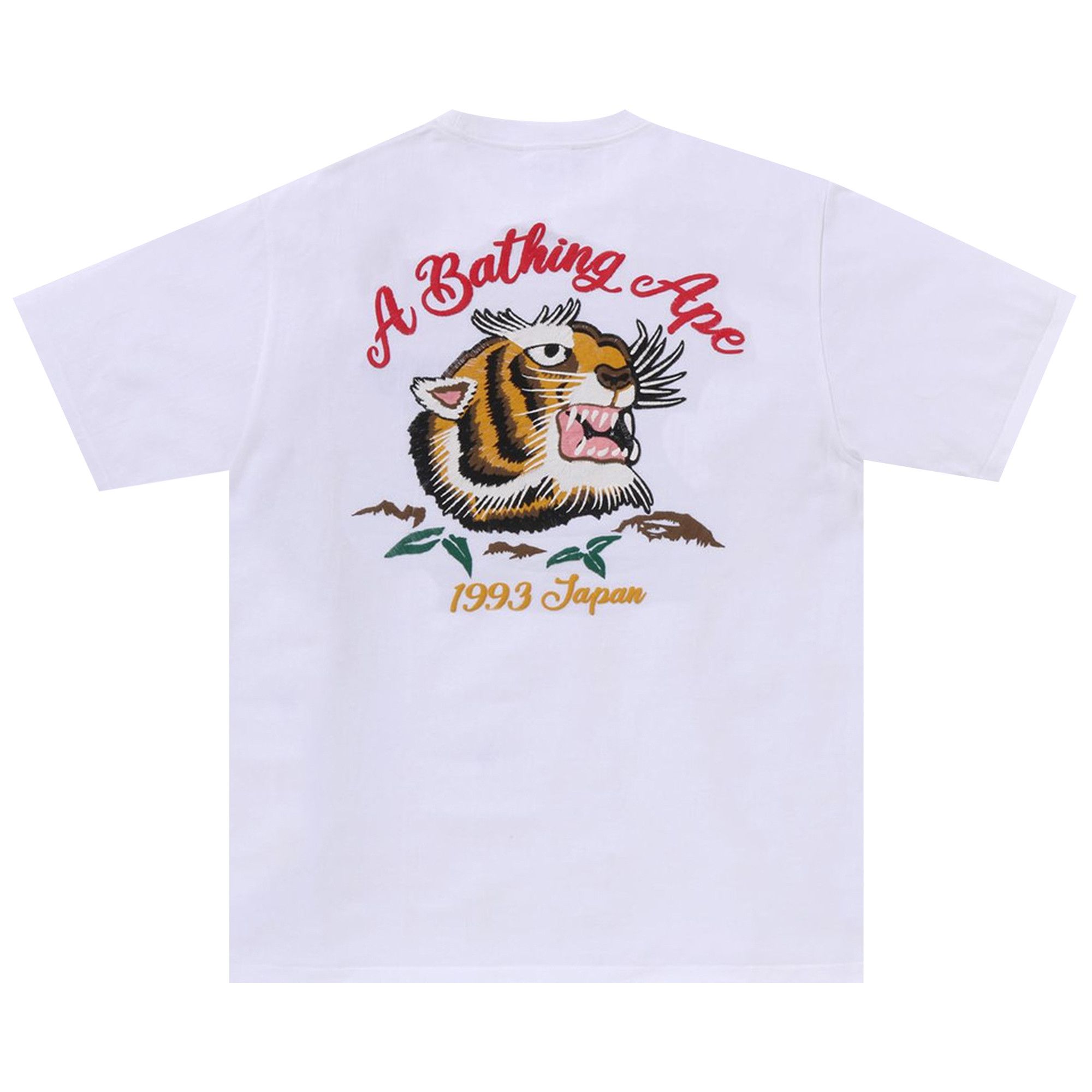 Buy BAPE Embroidery Style Souvenir Logo Tee White 1K80 110 025 WHITE GOAT AU