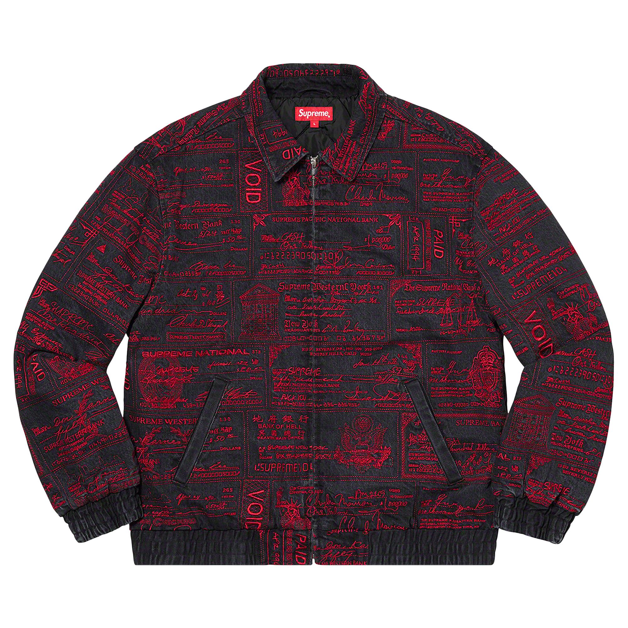 美品 supreme Checks Embroidered Denim 刺繍 S Buy Supreme Checks Embroidered Denim Jacket 'Black' - SS20J45