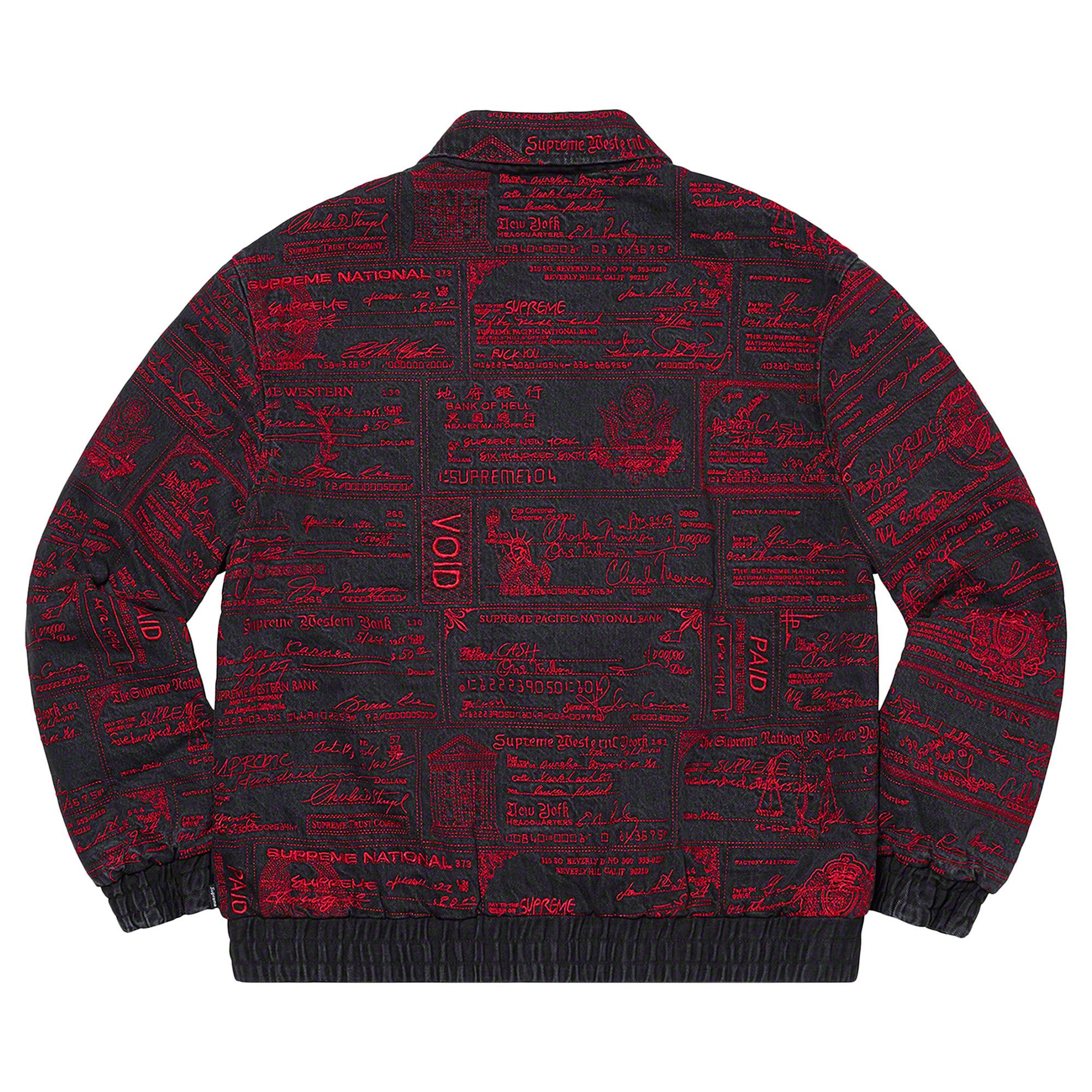 Buy Supreme Checks Embroidered Denim Jacket 'Black' - SS20J45