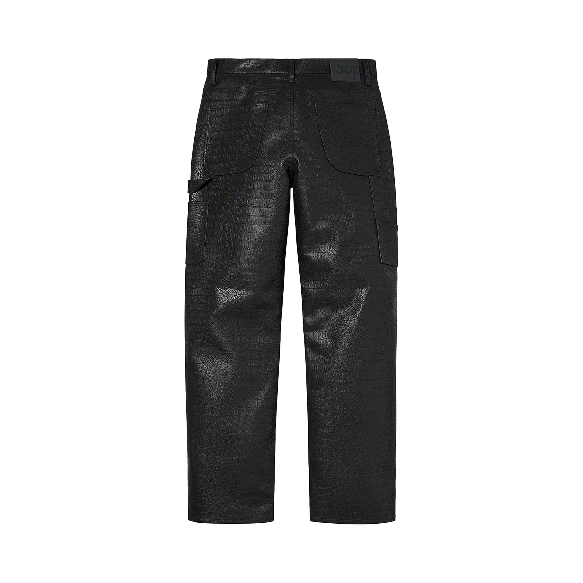 Buy Supreme Faux Croc Painter Pant 'Black' - SS22P73 BLACK | GOAT