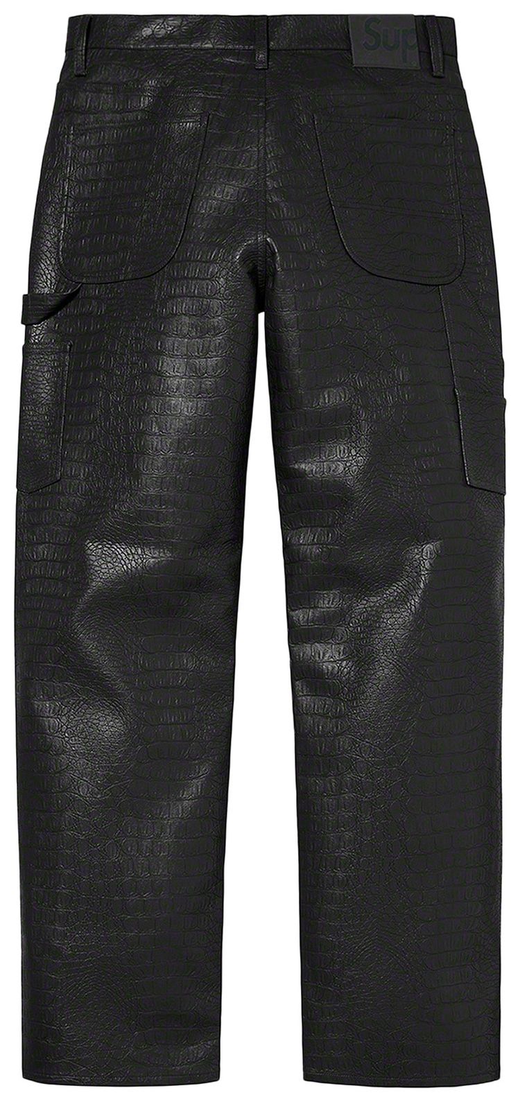 Supreme Faux Croc Painter Pant Black