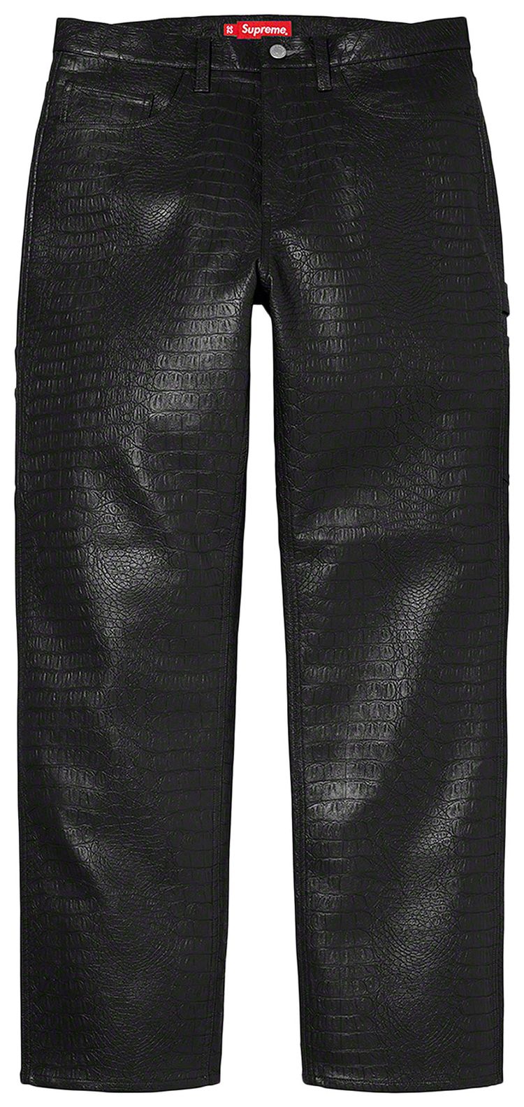 Supreme Faux Croc Painter Pant Black