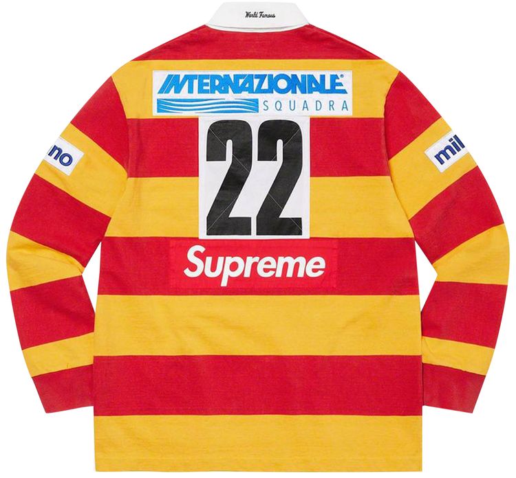 Supreme Stripe Rugby Red