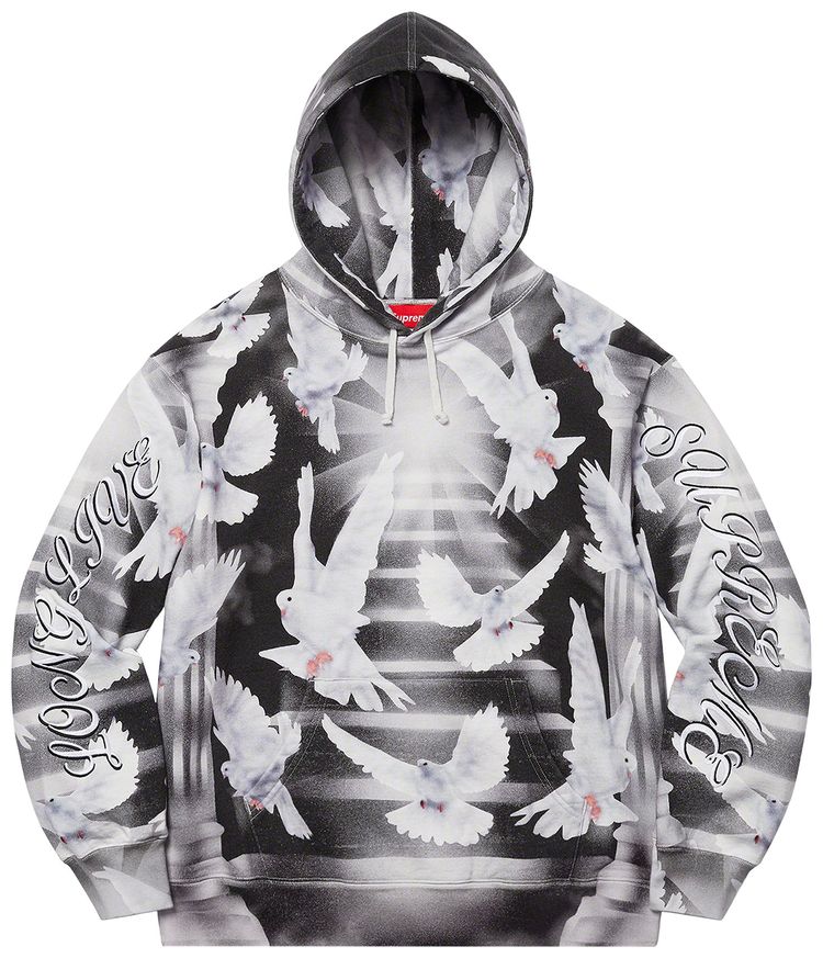 Supreme Doves Hooded Sweatshirt Black