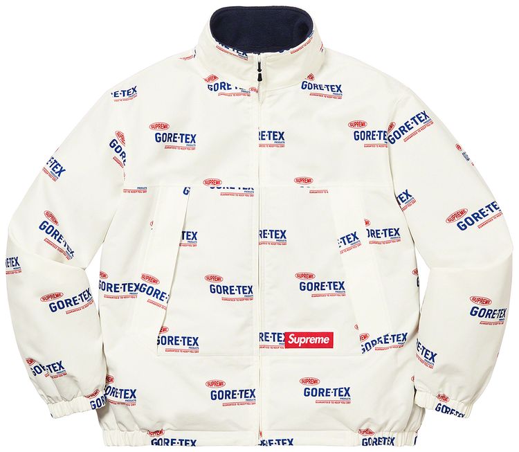Supreme GORE TEX Reversible Polartec Lined Jacket Natural Logos
