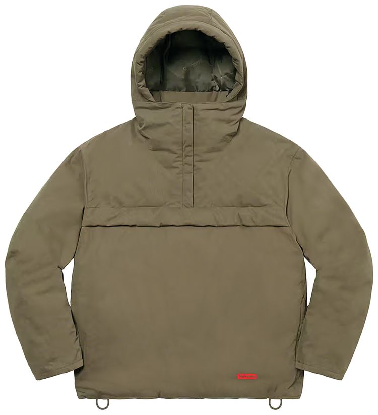 Supreme Hooded Down Pullover Olive