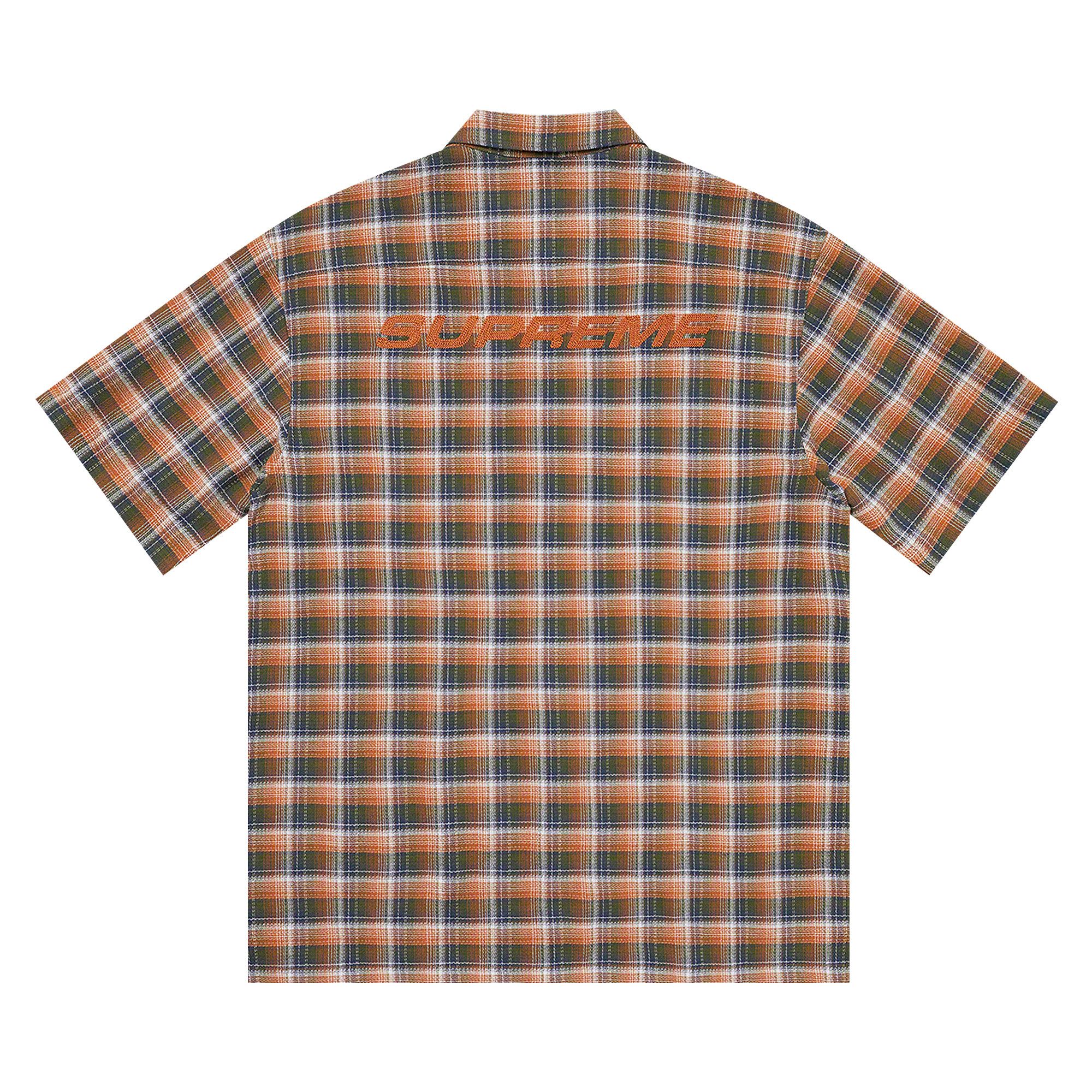 Buy Supreme Plaid Short-Sleeve Shirt 'Orange' - SS22S5 ORANGE | GOAT
