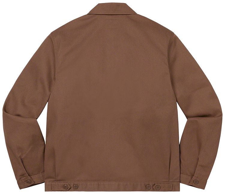 Supreme x Dickies Stripe Eisenhower Jacket Brown