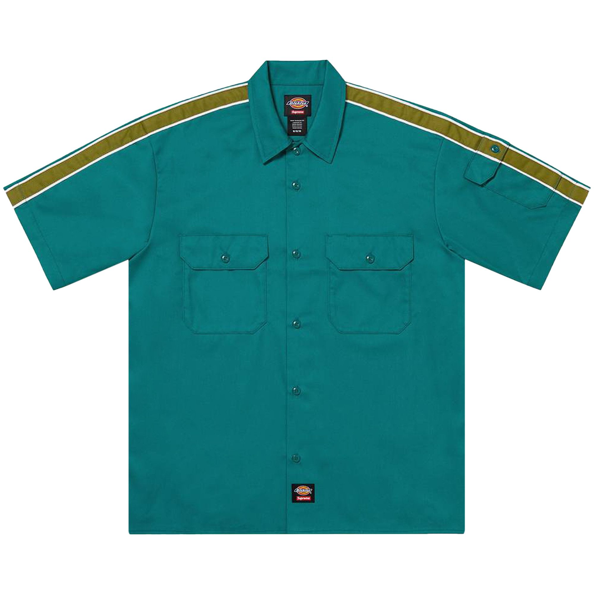 Buy Supreme x Dickies Stripe Short-Sleeve Work Shirt 'Teal