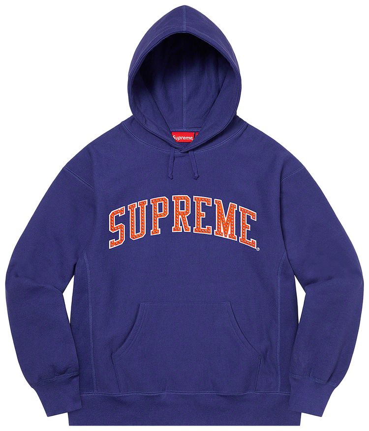 Supreme Stars Arc Hooded Sweatshirt Dark Royal