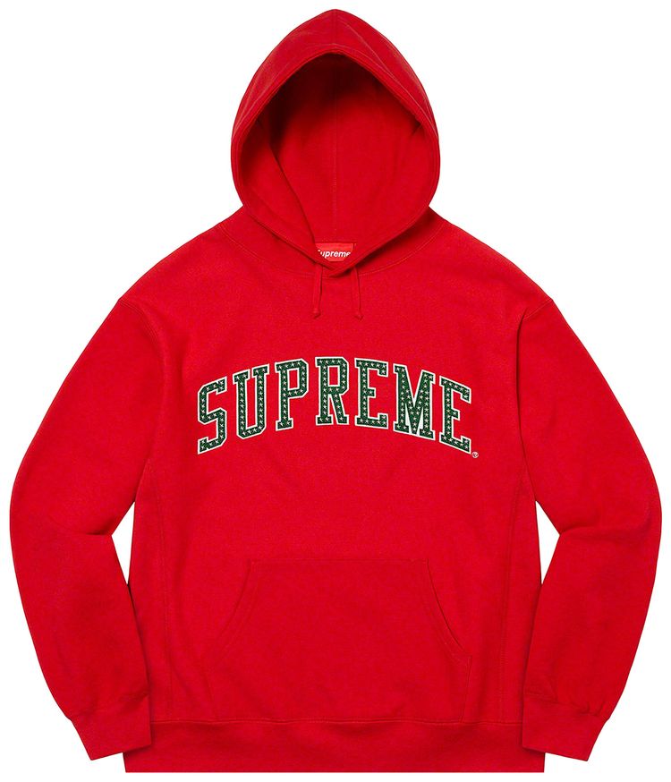 Supreme Stars Arc Hooded Sweatshirt Red