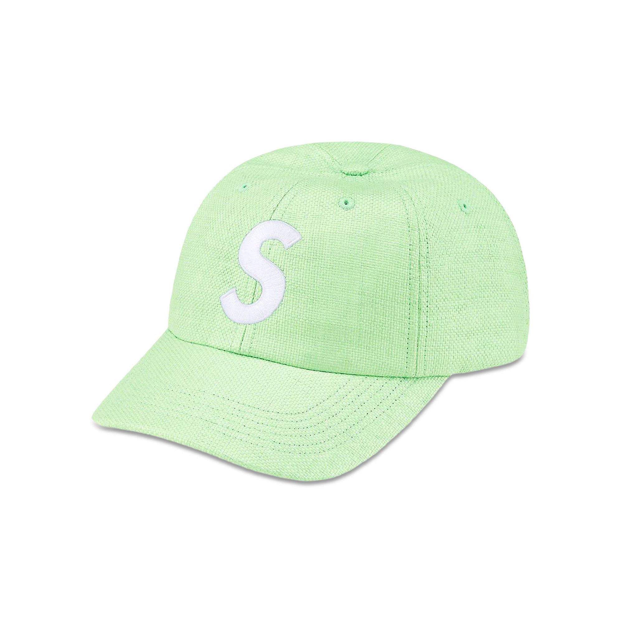 Buy Supreme Raffia S Logo 6-Panel 'Green' - SS22H71 GREEN | GOAT CA