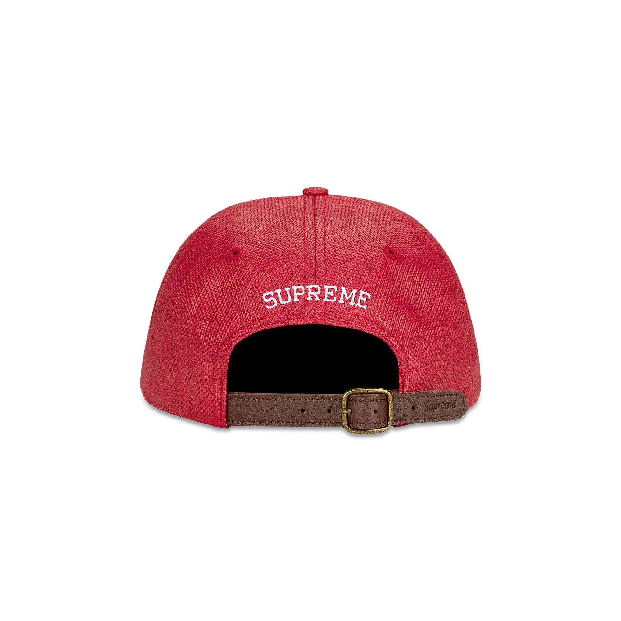 Buy Supreme Raffia S Logo 6-Panel 'Red' - SS22H71 RED | GOAT