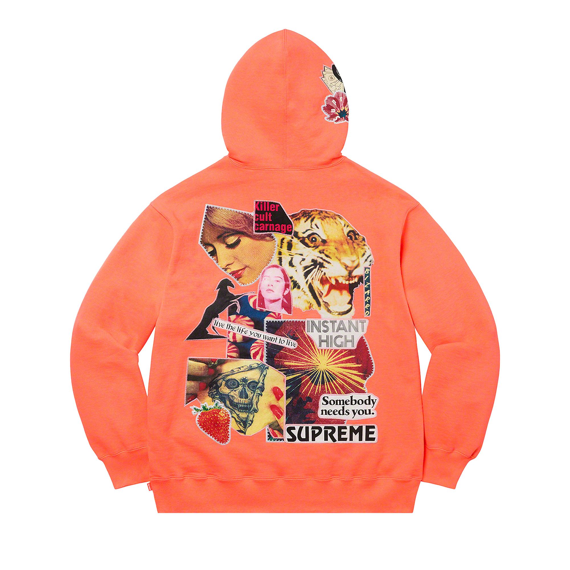 Buy Supreme Instant High Patches Hooded Sweatshirt 'Apricot