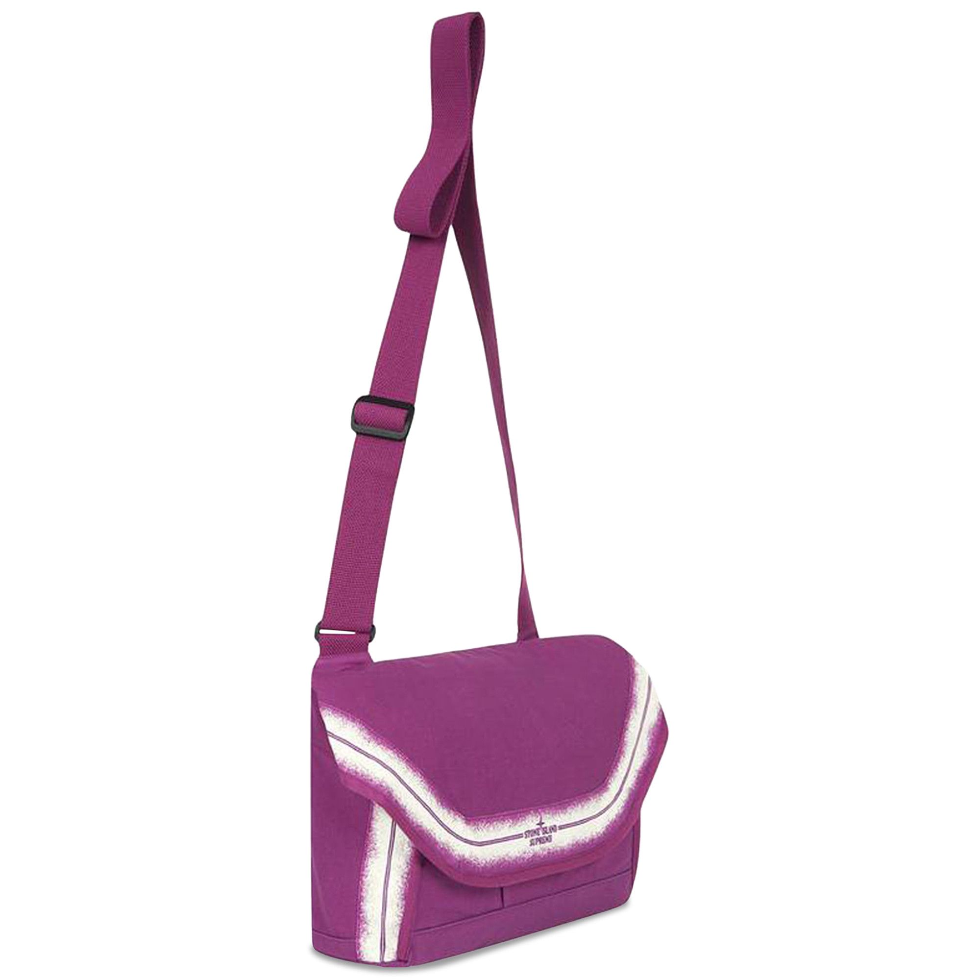 Buy Supreme x Stone Island Stripe Messenger Bag 'Purple' - SS22B3 PURPLE |  GOAT UK
