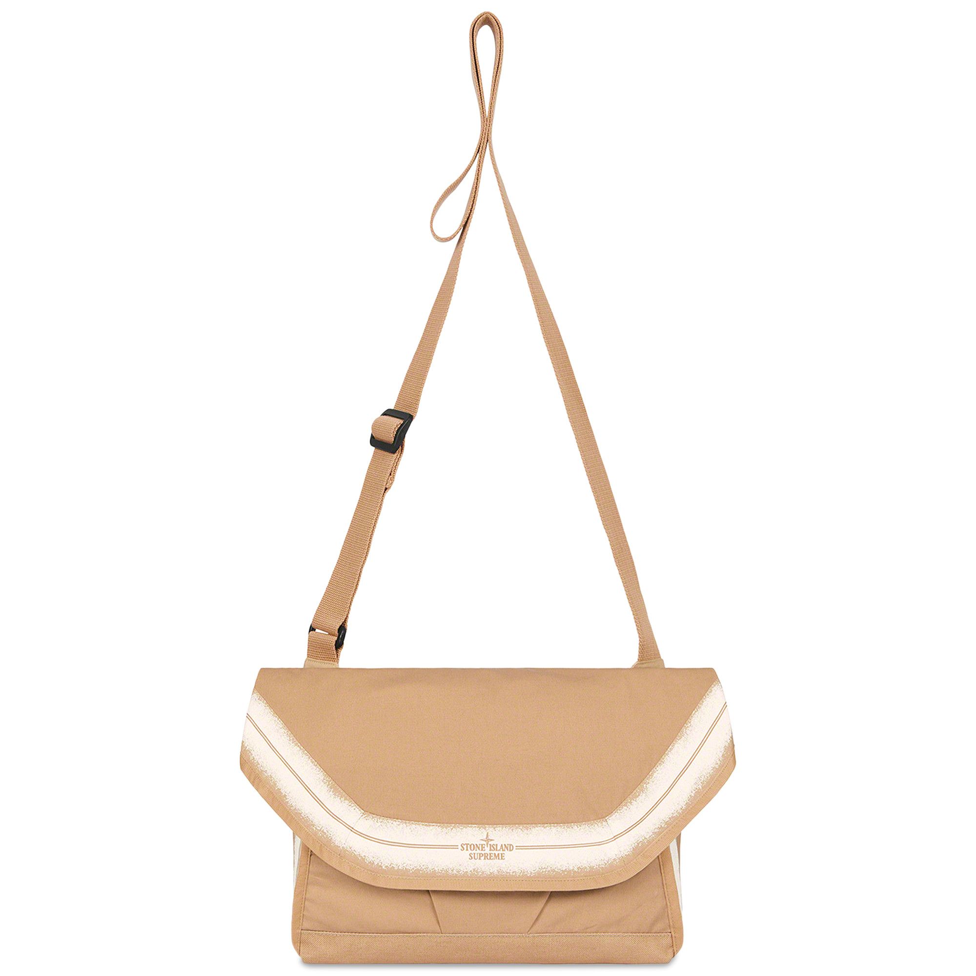 バッグ supreme x Stone  Messager Bag Buy Supreme x Stone Island Stripe Messenger Bag 'Tan' - SS22B3 TAN