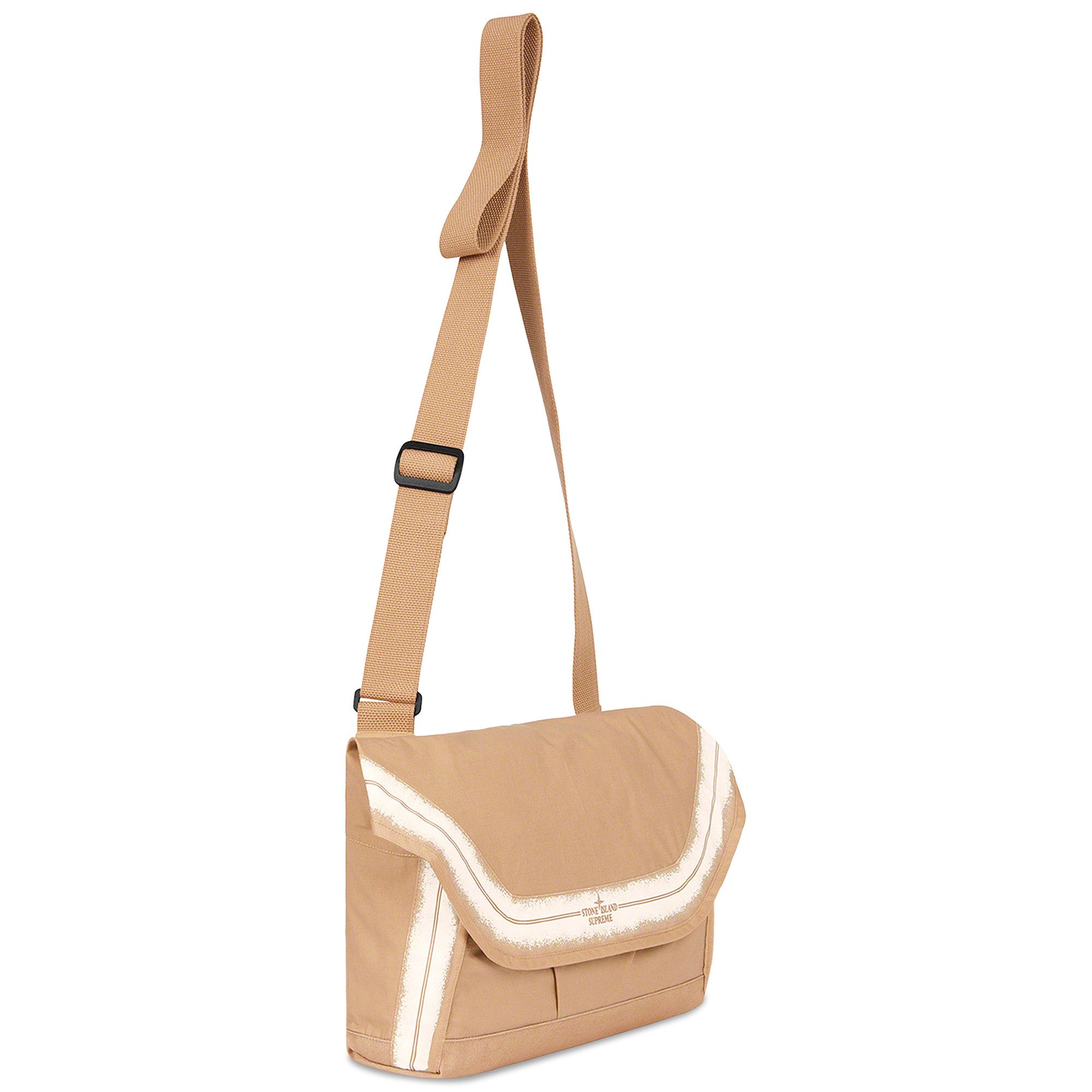 Buy Supreme x Stone Island Stripe Messenger Bag 'Tan' - SS22B3 TAN