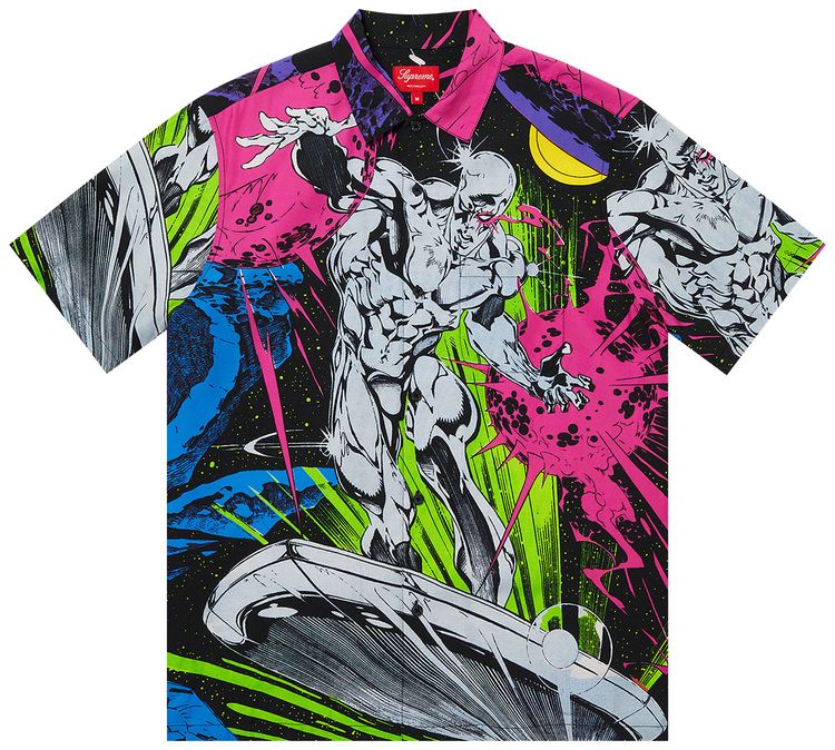 Supreme Silver Surfer Short Sleeve Shirt Multicolor