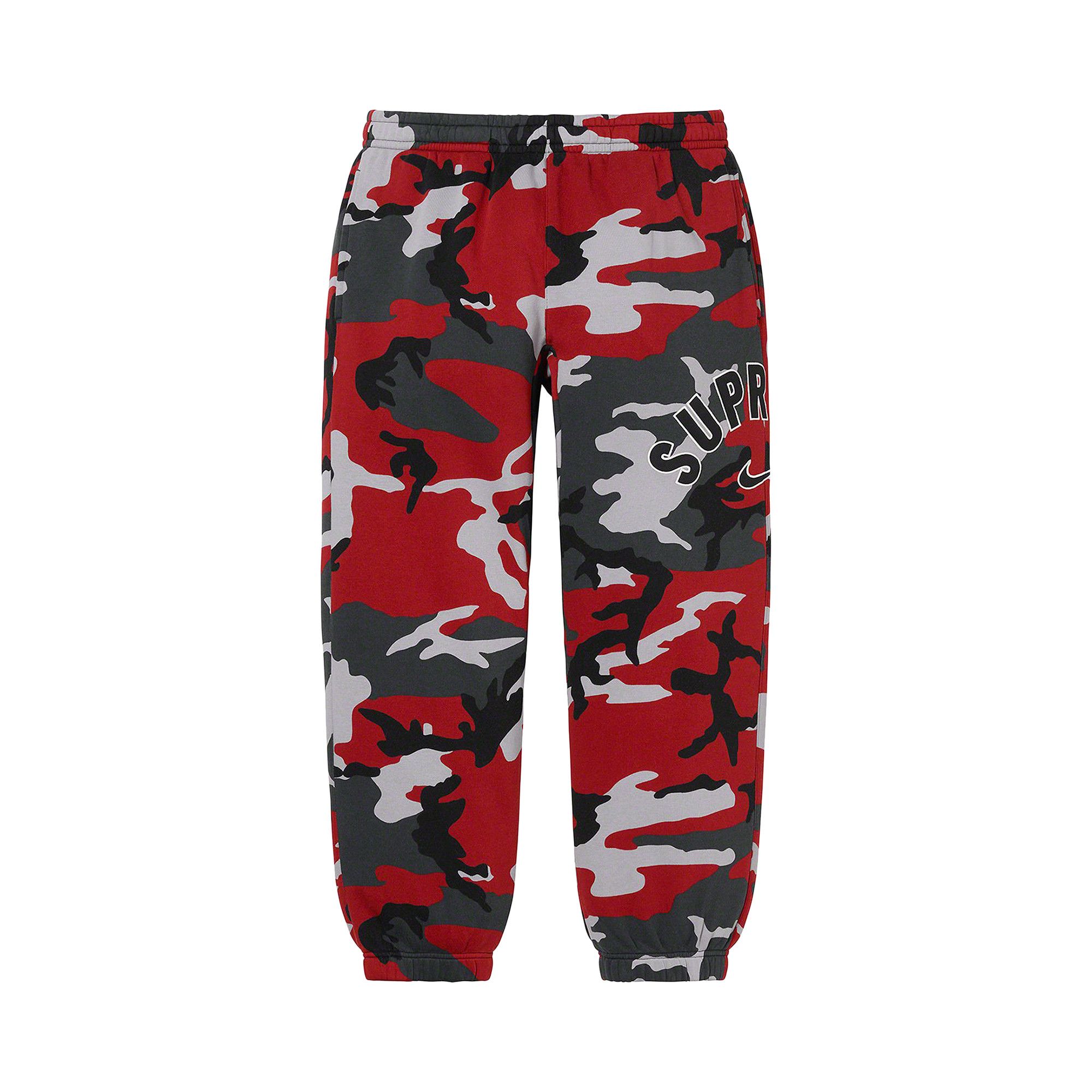 Buy Supreme x Nike Arc Sweatpant 'Red Camo' - SS22P2 RED