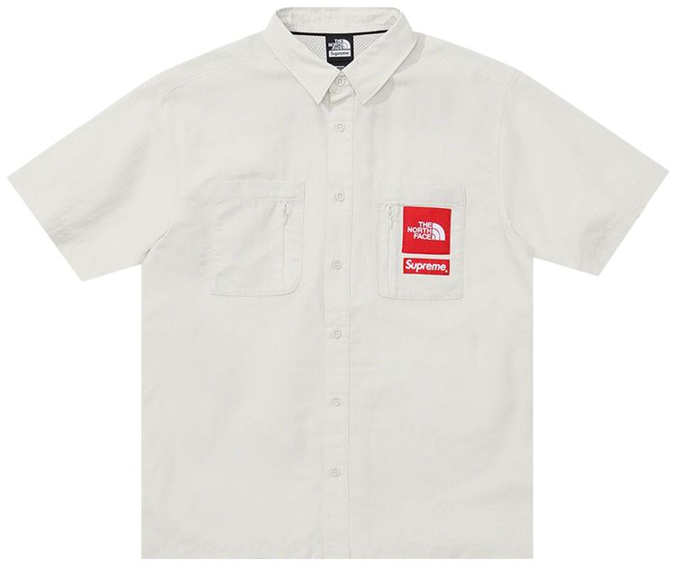 Supreme x The North Face Trekking Short Sleeve Shirt Stone