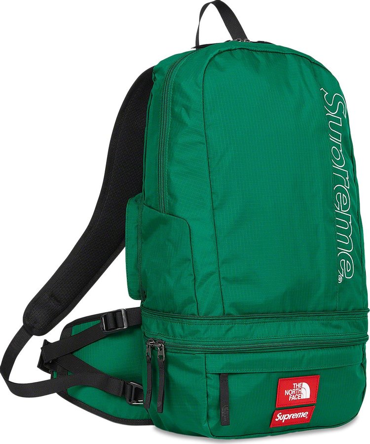 Supreme x The North Face Trekking Convertible Backpack  Waist Bag Dark Green