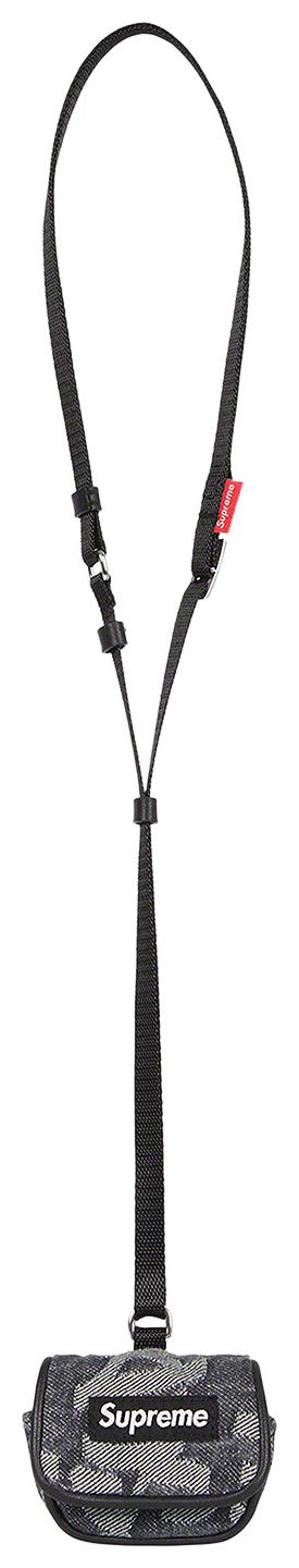 Supreme Fat Tip Jacquard Denim AirPod Case Black