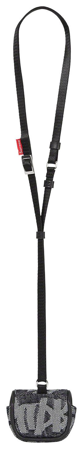 Supreme Fat Tip Jacquard Denim AirPod Case Black