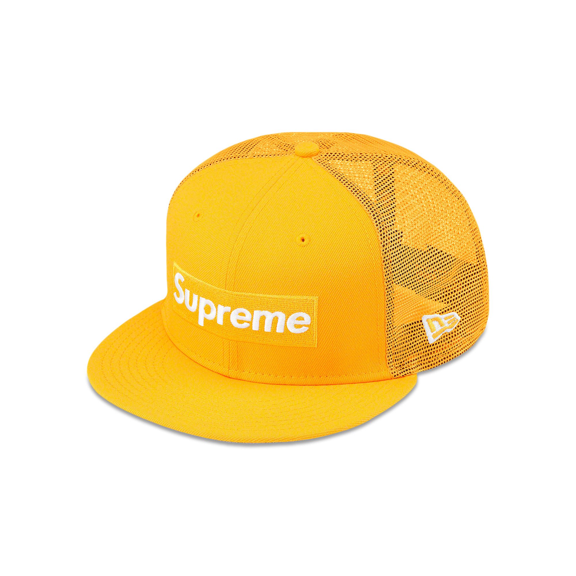 Buy Supreme Box Logo Mesh Back New Era 'Yellow' - SS22H49 YELLOW