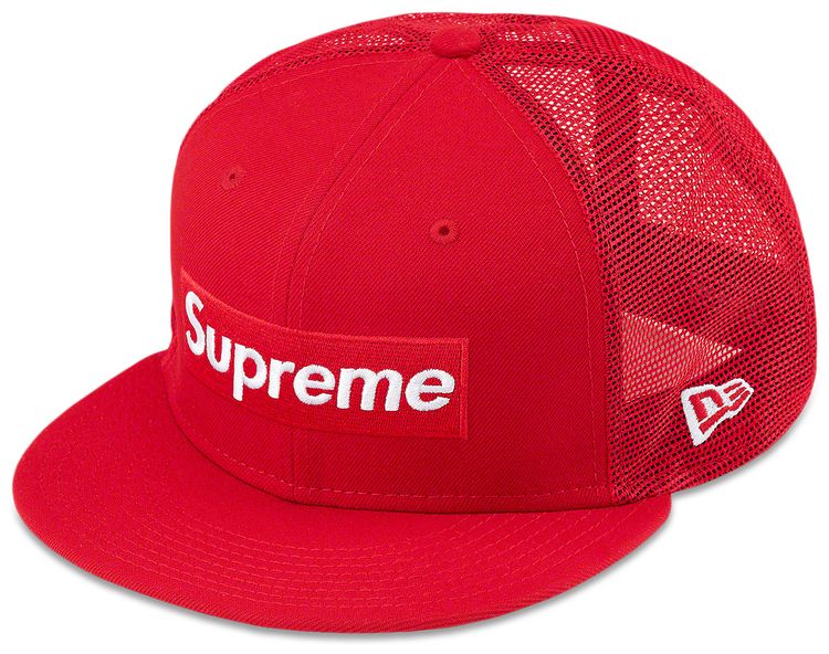 Supreme Box Logo Mesh Back New Era Red