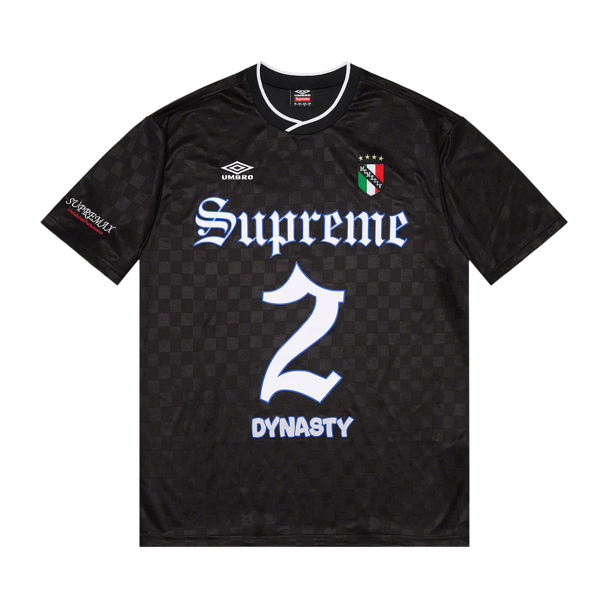 Supreme Supreme crest soccer jersey black fw24 | Grailed