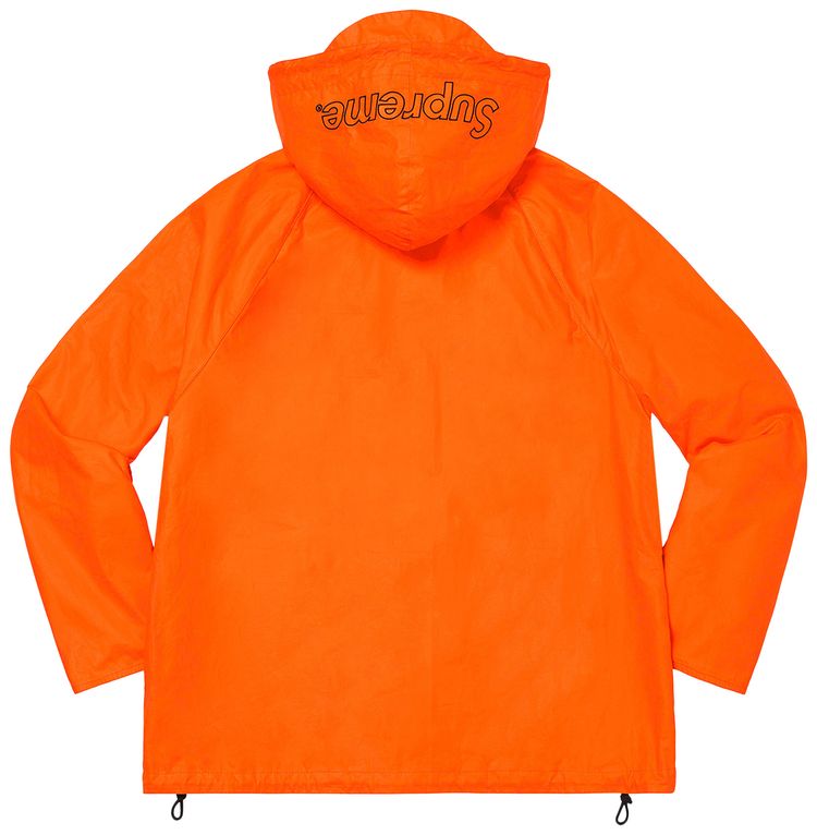 Supreme x Barbour Lightweight Waxed Cotton Field Jacket Orange