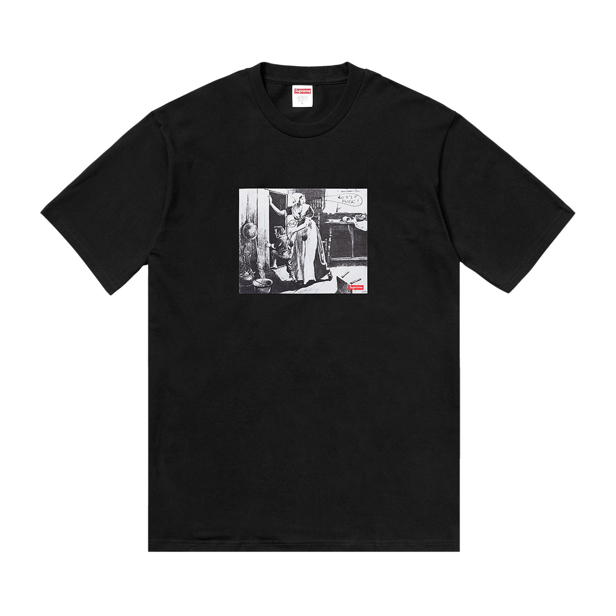 Buy Supreme x Mike Kelley Hiding From Indians Tee 'Black