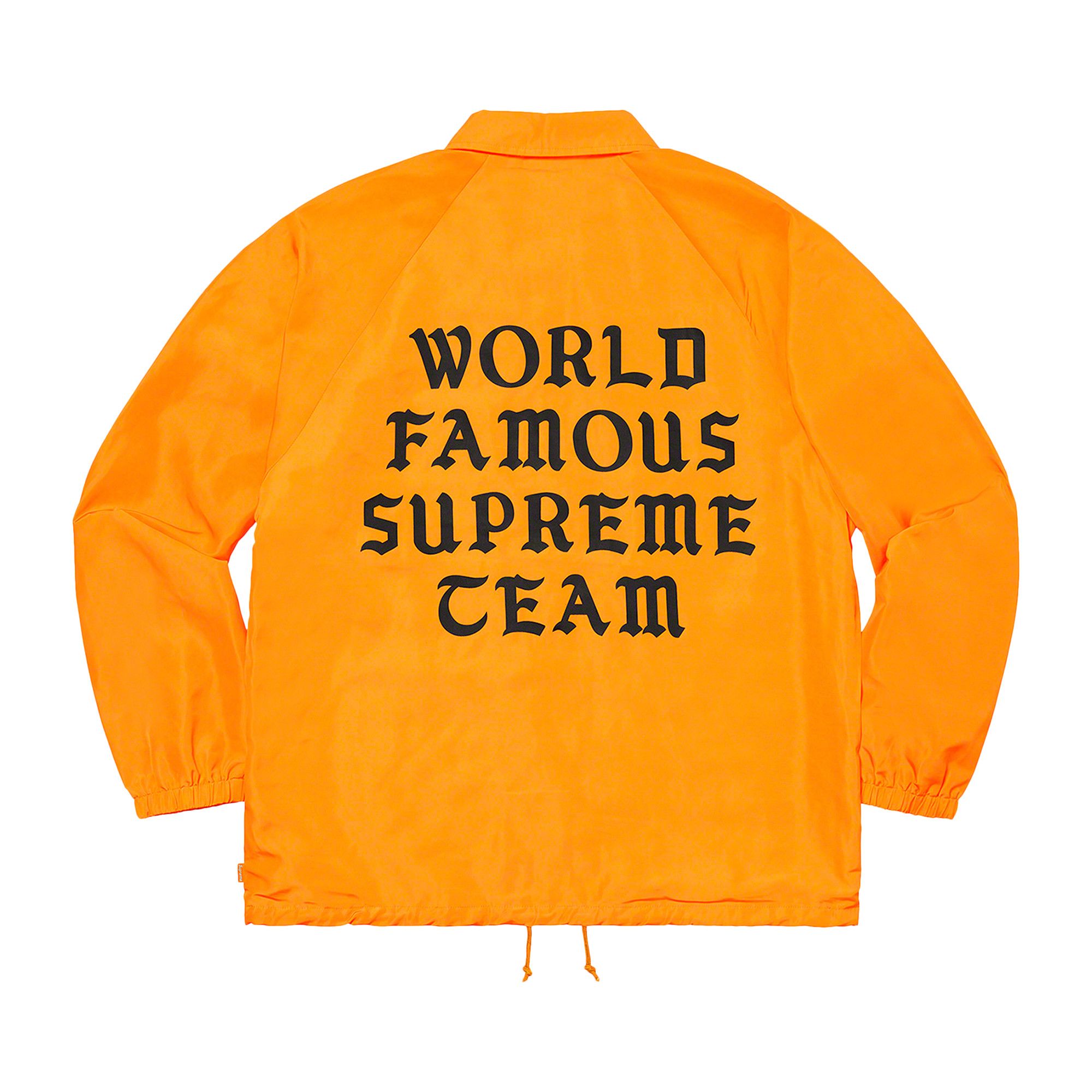 Buy Supreme World Famous Coaches Jacket 'Light Orange
