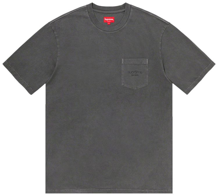 Supreme Overdyed Pocket Tee Black