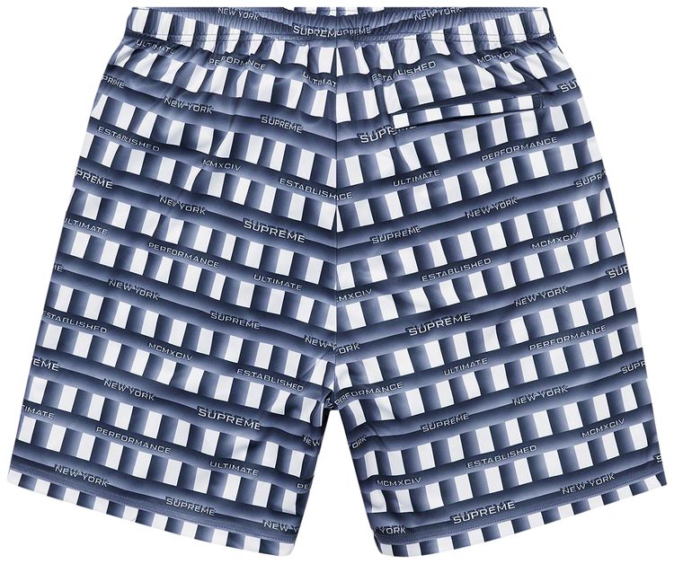 Supreme Grid Soccer Short Navy