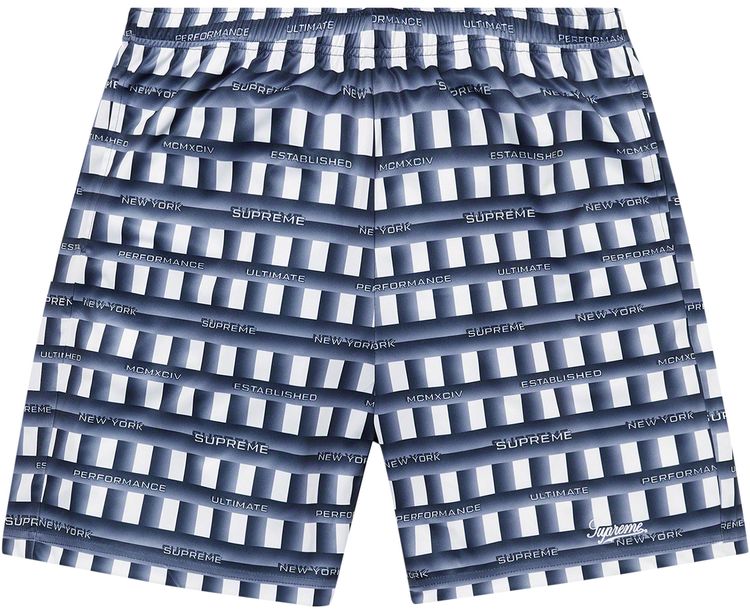 Supreme Grid Soccer Short Navy