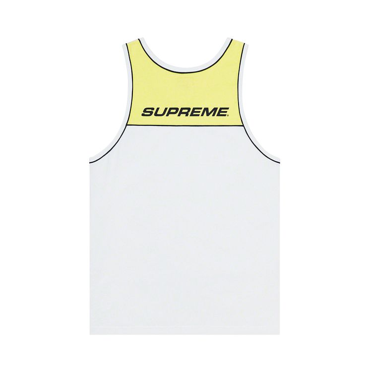 Supreme Piping Tank Top White