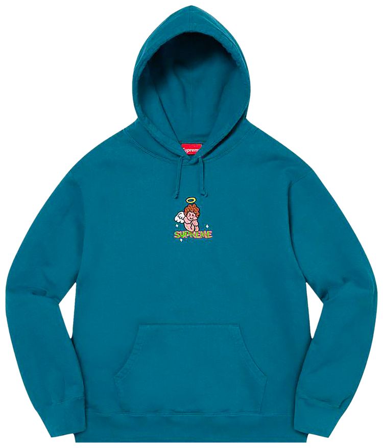 Supreme Angel Hooded Sweatshirt Marine Blue