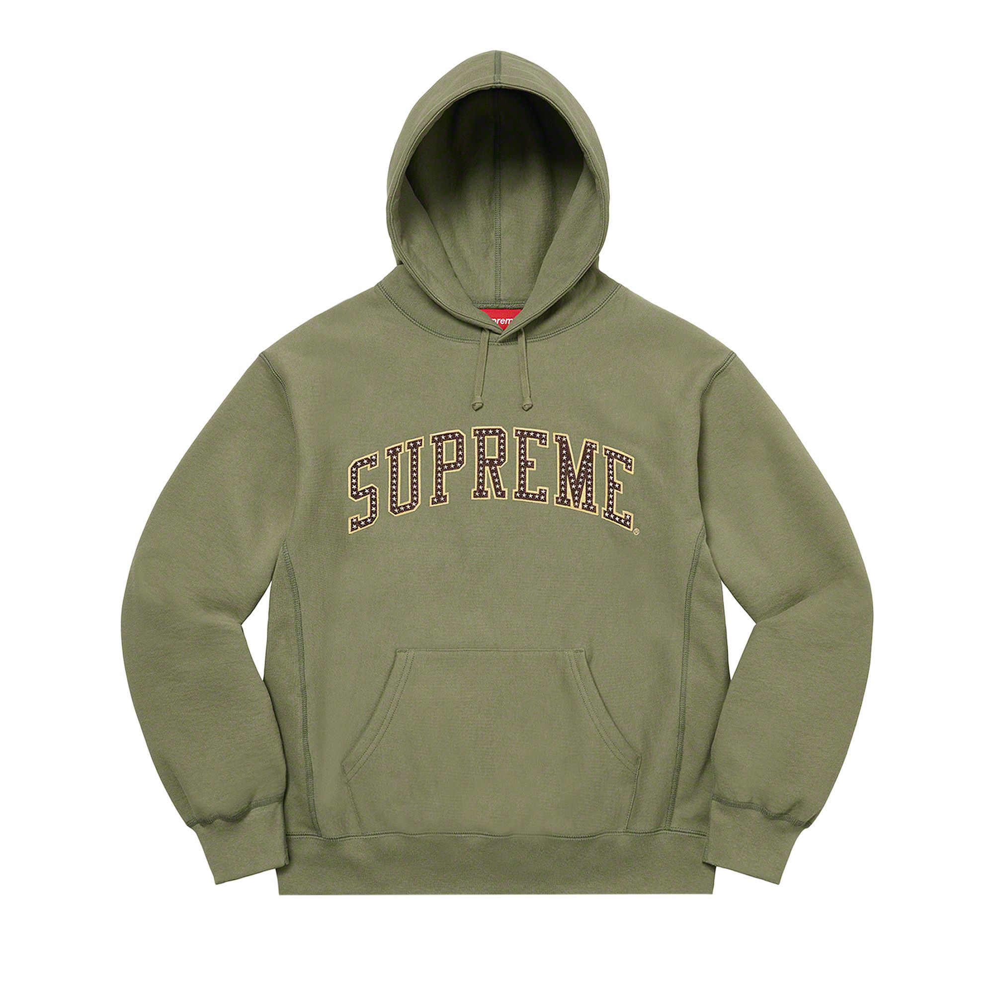 Buy Supreme Stars Arc Hooded Sweatshirt 'Light Olive